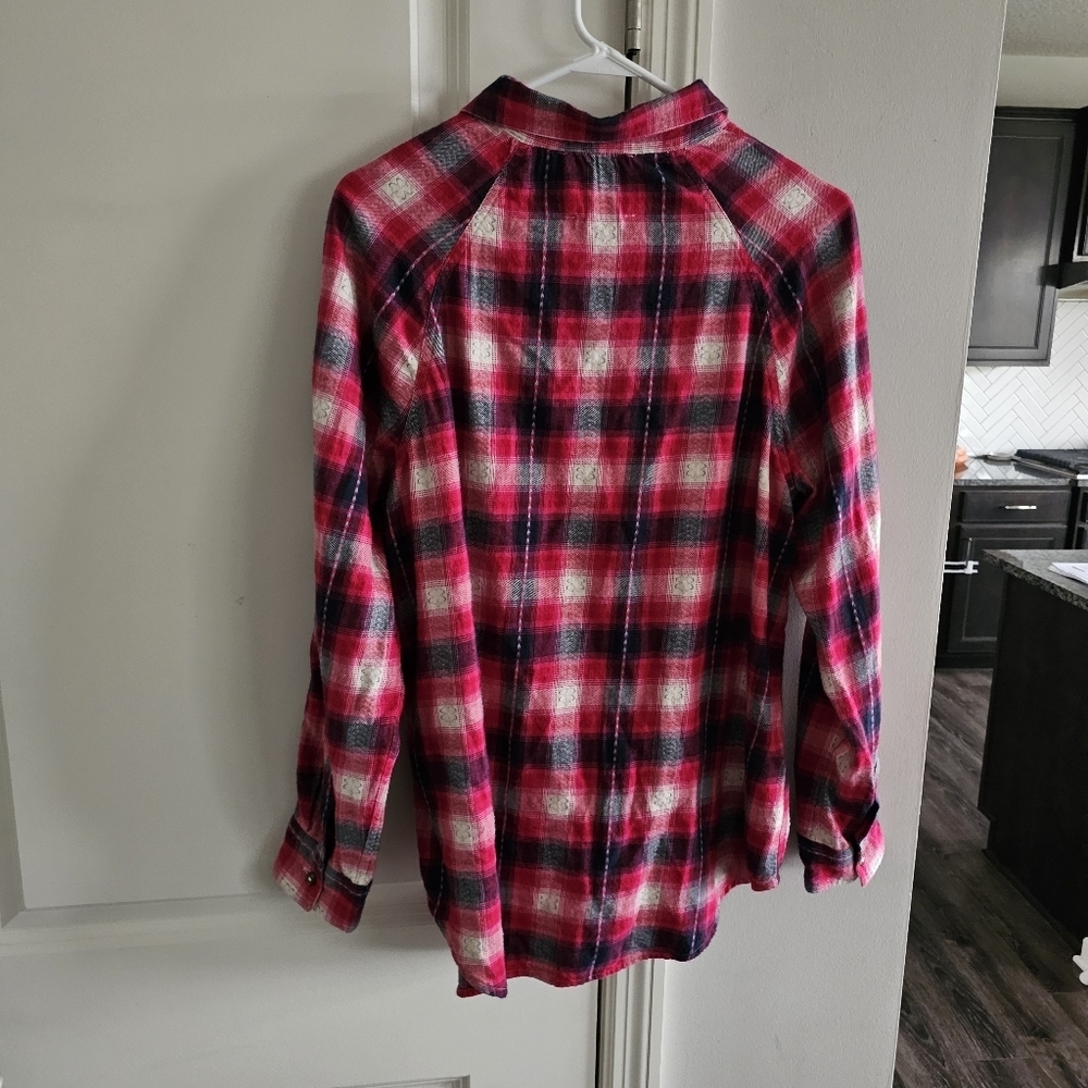 Lucky Brand Oversized Plaid Tunic - Picture 6 of 9
